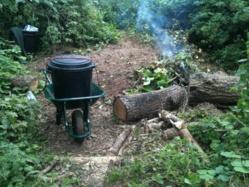 Arrachage et écobuage de renouée du Japon Arrachage et écobuage de renouée du Japon